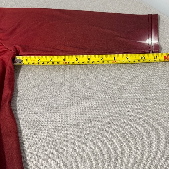 Red Christmas Tree Graphic Women's Top SZM. 3/4 sleeve. - Picture 8 of 12